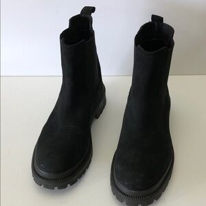 Suede Black Ankle Chelsea Boots